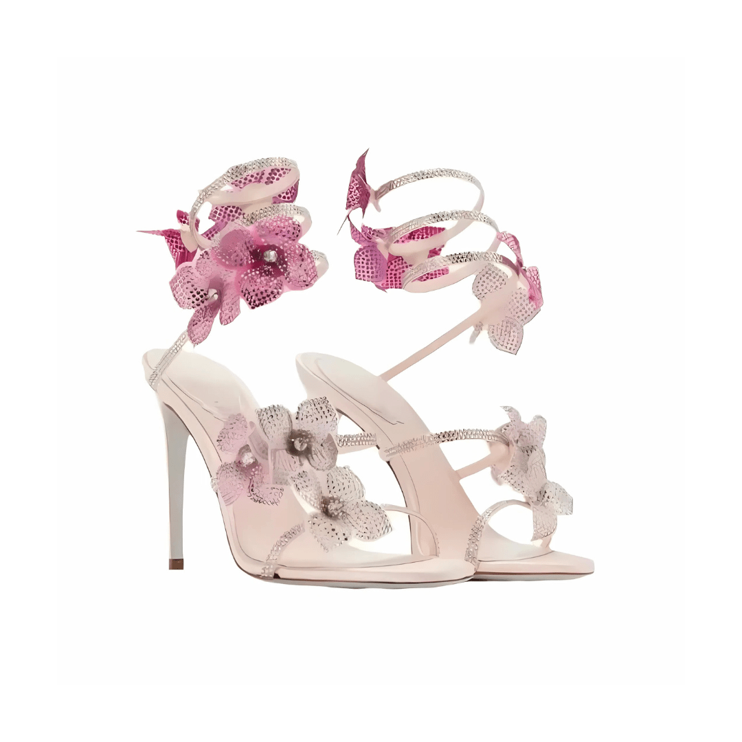 Floral Elegance Heels