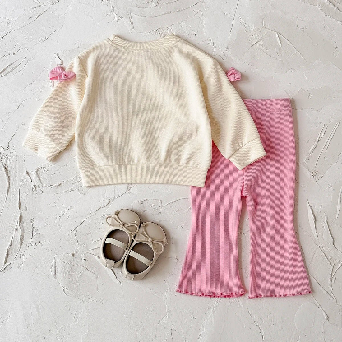 2-teiliges Baby-Set mit Schleifen