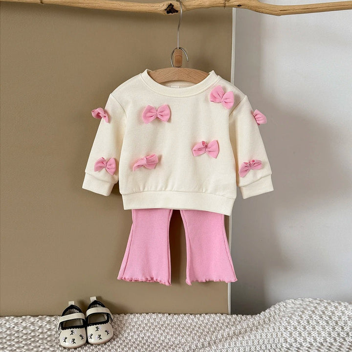 2-teiliges Baby-Set mit Schleifen
