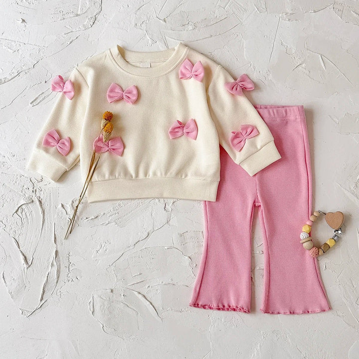 2-teiliges Baby-Set mit Schleifen