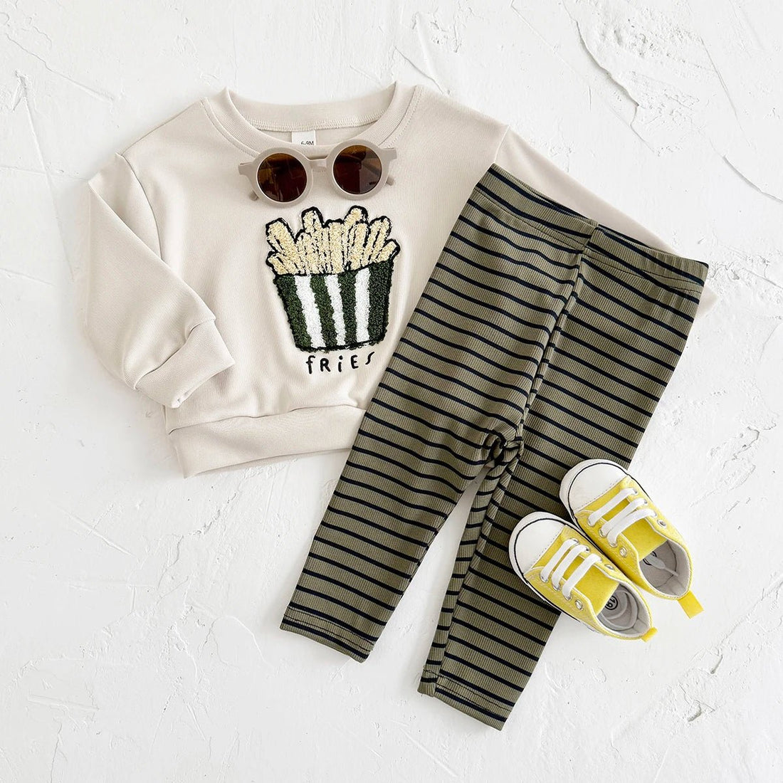 Baby-Set aus Sweatshirt & Leggings