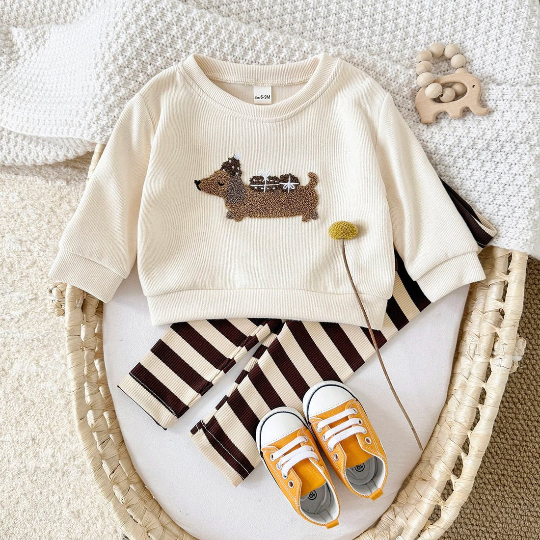 Baby-Set aus Sweatshirt & Leggings