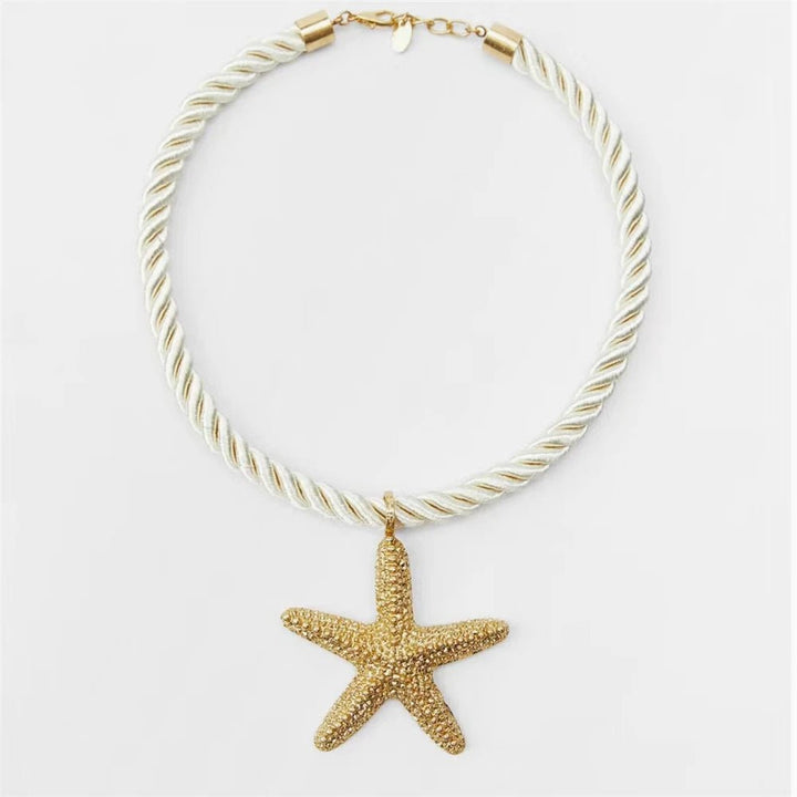Boho Kette mit Seestern Charm
