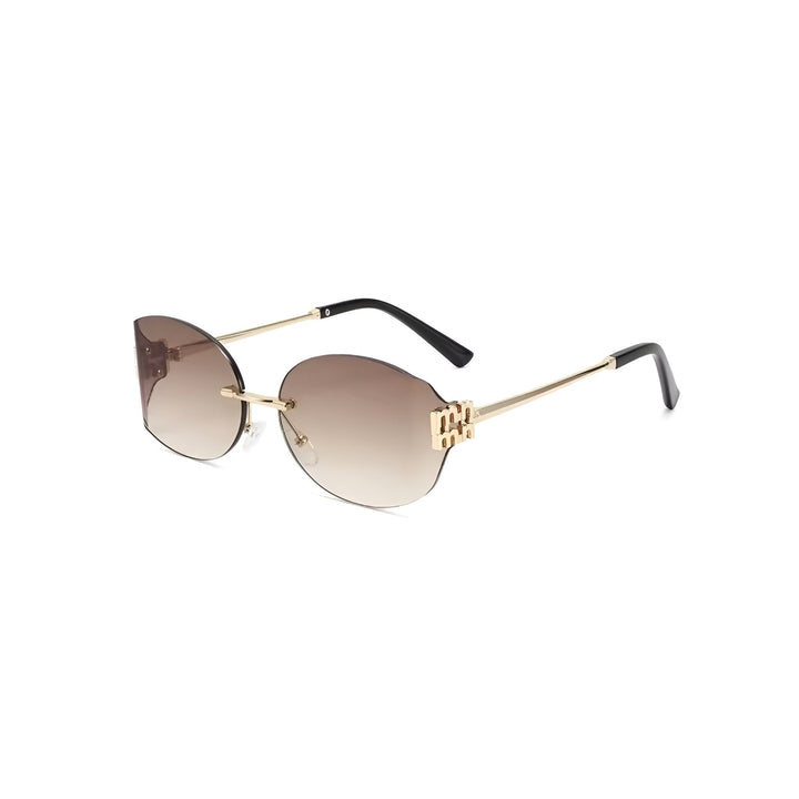 Exklusive Sonnenbrille mit goldenen Details