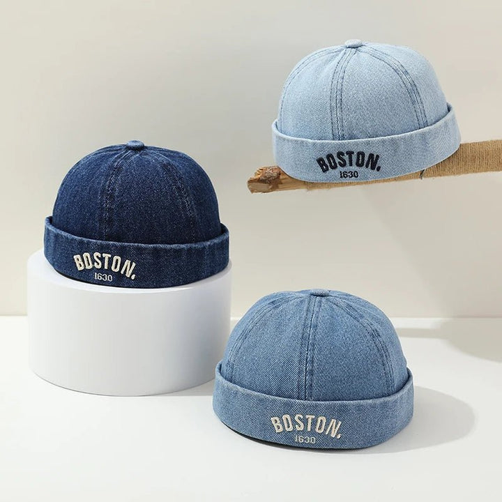 Klassische Jeans-Newsboy-Mütze für Kinder (1–3 Jahre)