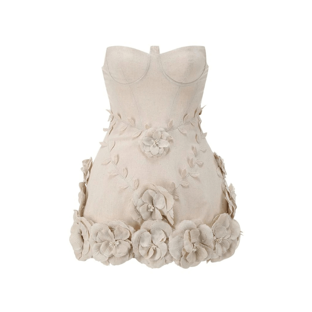 Mini Corsagenkleid mit Blüten