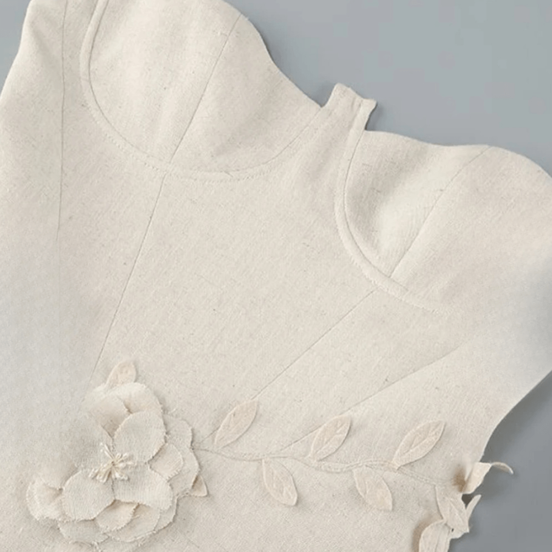 Mini Corsagenkleid mit Blüten