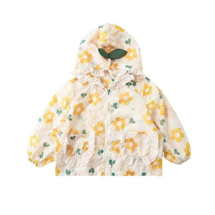 Sommerjacke mit gelben Blumen