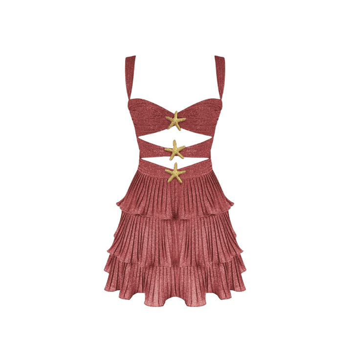 Zweiteiliges Strandset mit Bandeau-Top und Maxirock - Sunkissed Serenity