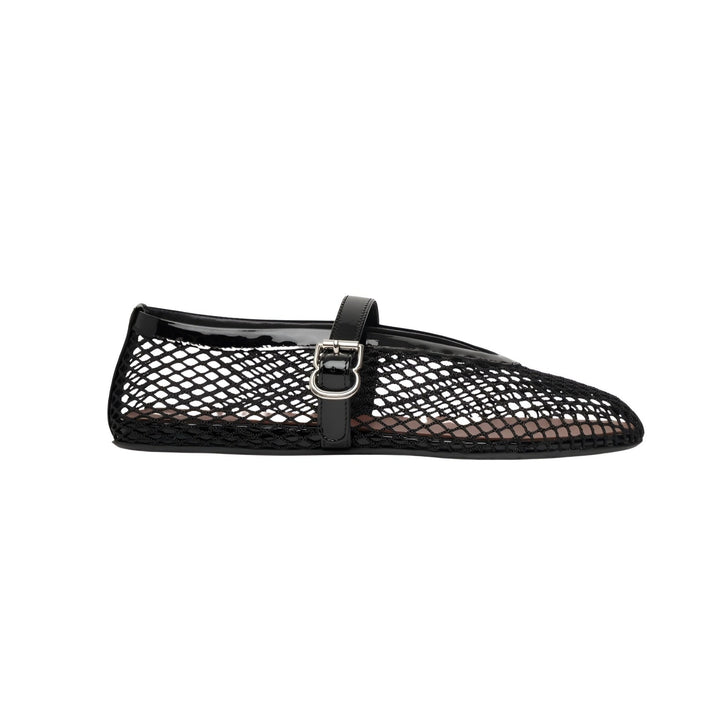 Trendige Mesh-Ballerinas in Mary-Jane-Optik